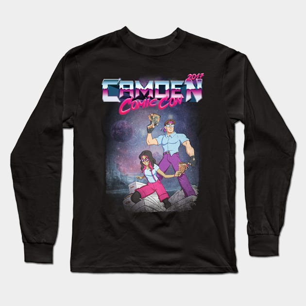 Camden Comic Con 2017 Throwback Shirt Long Sleeve T-Shirt by camdencomiccon